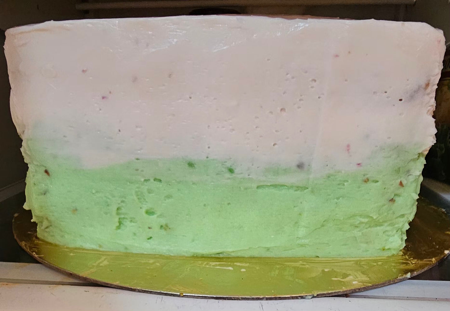 Rose Pistachio Cake🌹 8 inch square, 3 layers  it serves    16 -20 people *(also available  in 6 in which  serves 8 - 10 people)