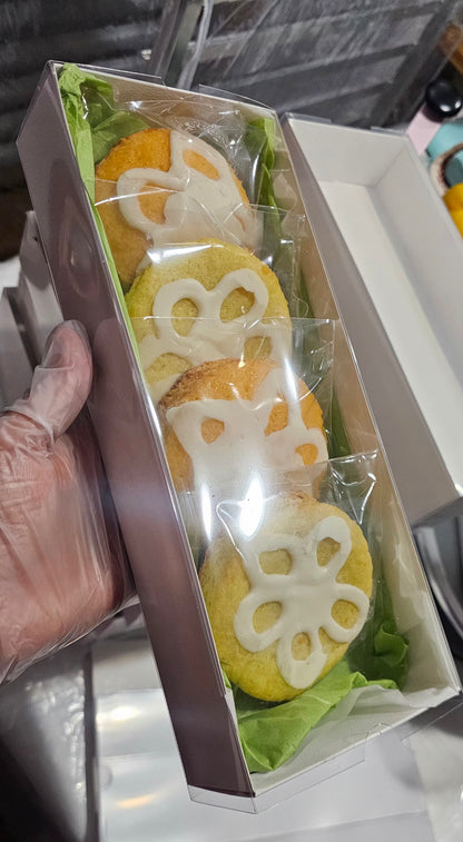 Lemon Orange Citrus  Meltaways.                           Box of (4) 6oz. Cookies