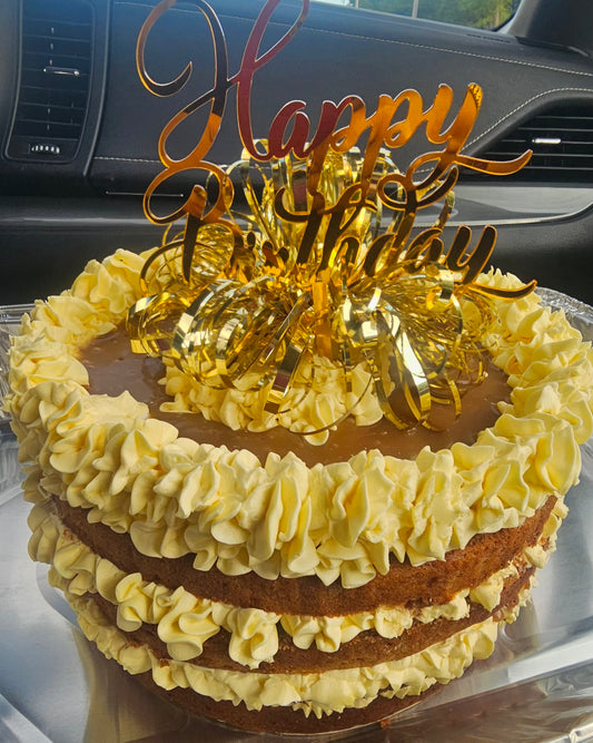 Banana 🍌 Caramel Cake      8 in., 3 layers