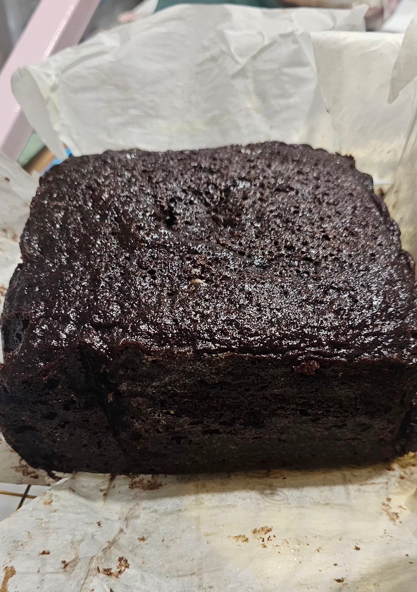 Chocolate Cherry Blossom 🌸 Cake  6 inch, 4 layers. It serves 8-10 people *(also available in 8 in. which serves 16-20 people)