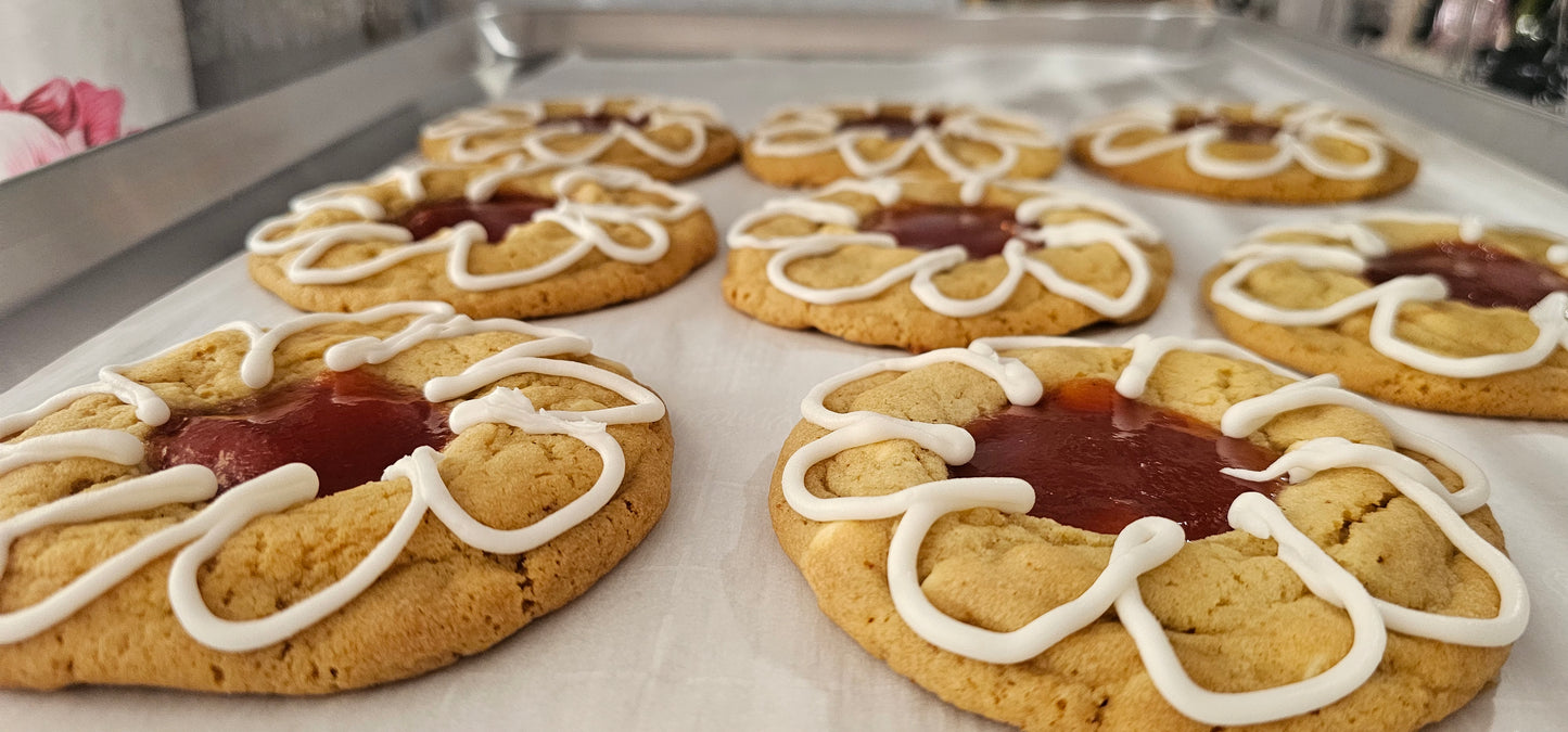 Guava White Chocolate Daisy Cookie Box ..includes (4) 5oz. Cookies